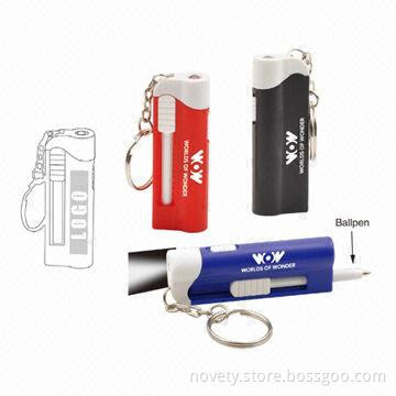 LED Keychains with Pen